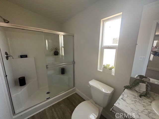 43601 East Florida Avenue, Unit 43 Hemet, CA 92544 - Photo 14 of 21 a bathroom with a shower and toilet