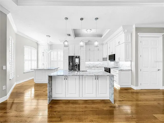 a living room with a table