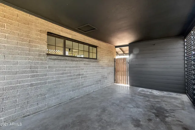 a view of an empty room