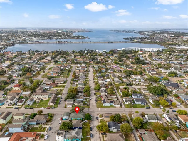 an aerial view of a city