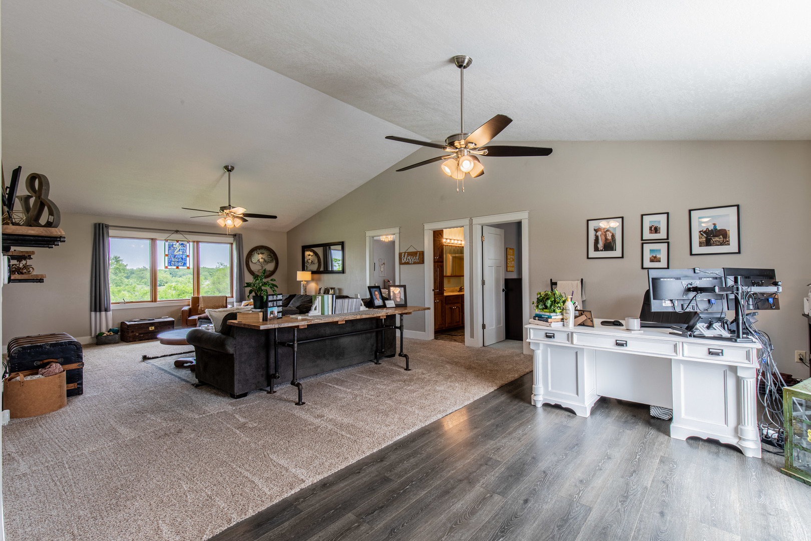 3980 East 4th Road Mendota, IL 61342 - Photo 13 of 44 a living room with furniture kitchen view and a chandelier