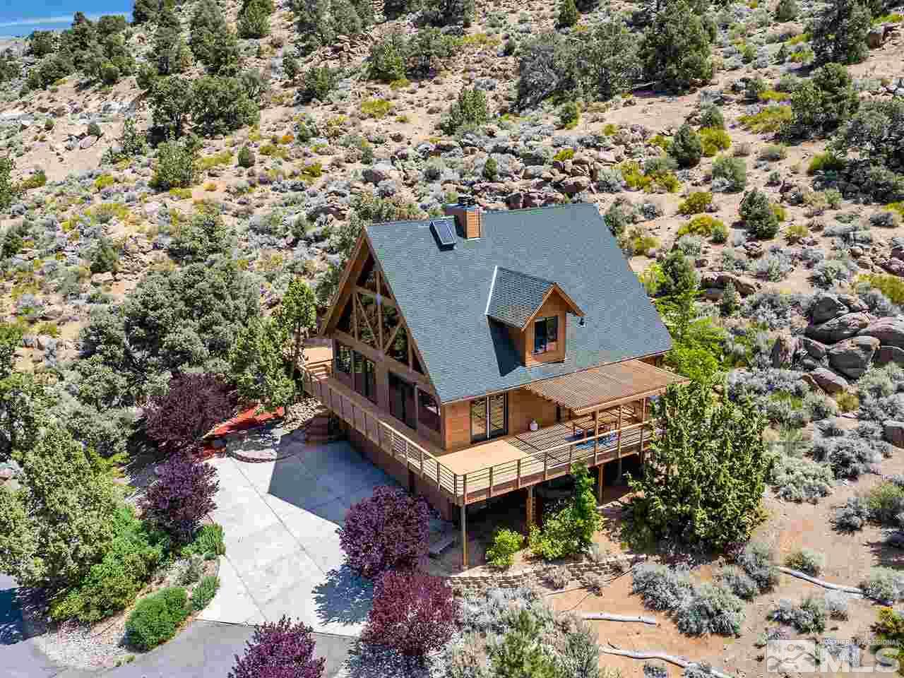 14748 Pine Knolls Lane Reno, NV 89521 - Photo 14 of 33 an aerial view of a house with a yard and trees