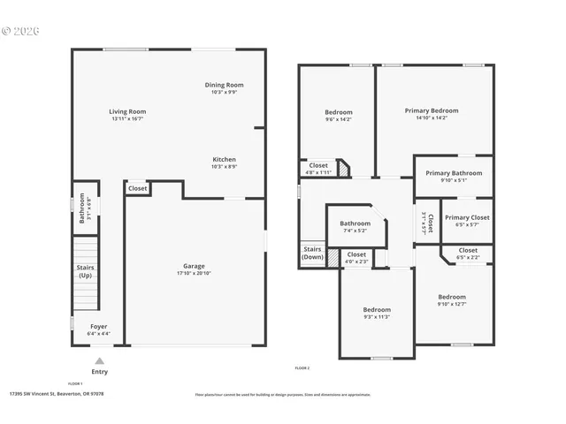 $449,900 | 17395 Southwest Vincent Street, Beaverton, OR 97078
