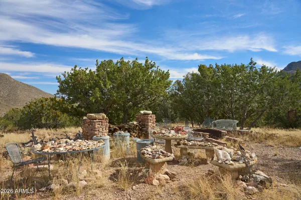 a view of a lake with a mountain