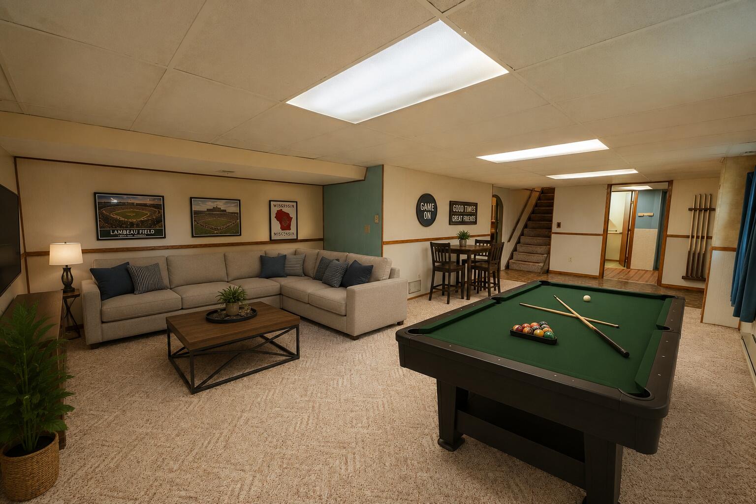 384 Ridge Road Juneau, WI 53039 - Photo 4 of 52 Virtual Staged Rec Room