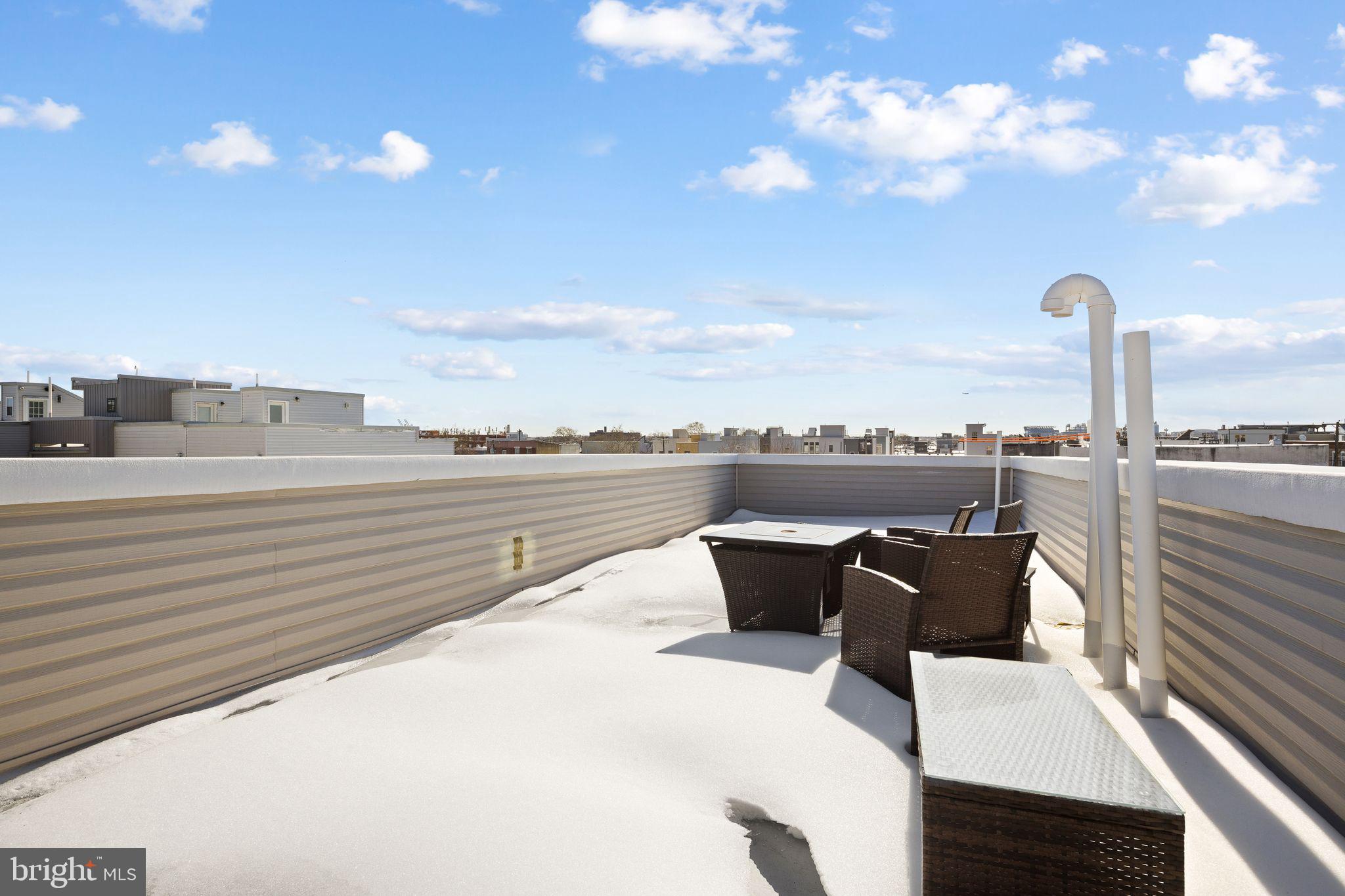 640 Emily Street Philadelphia, PA 19148 - Photo 13 of 15 a view of a terrace with skyline