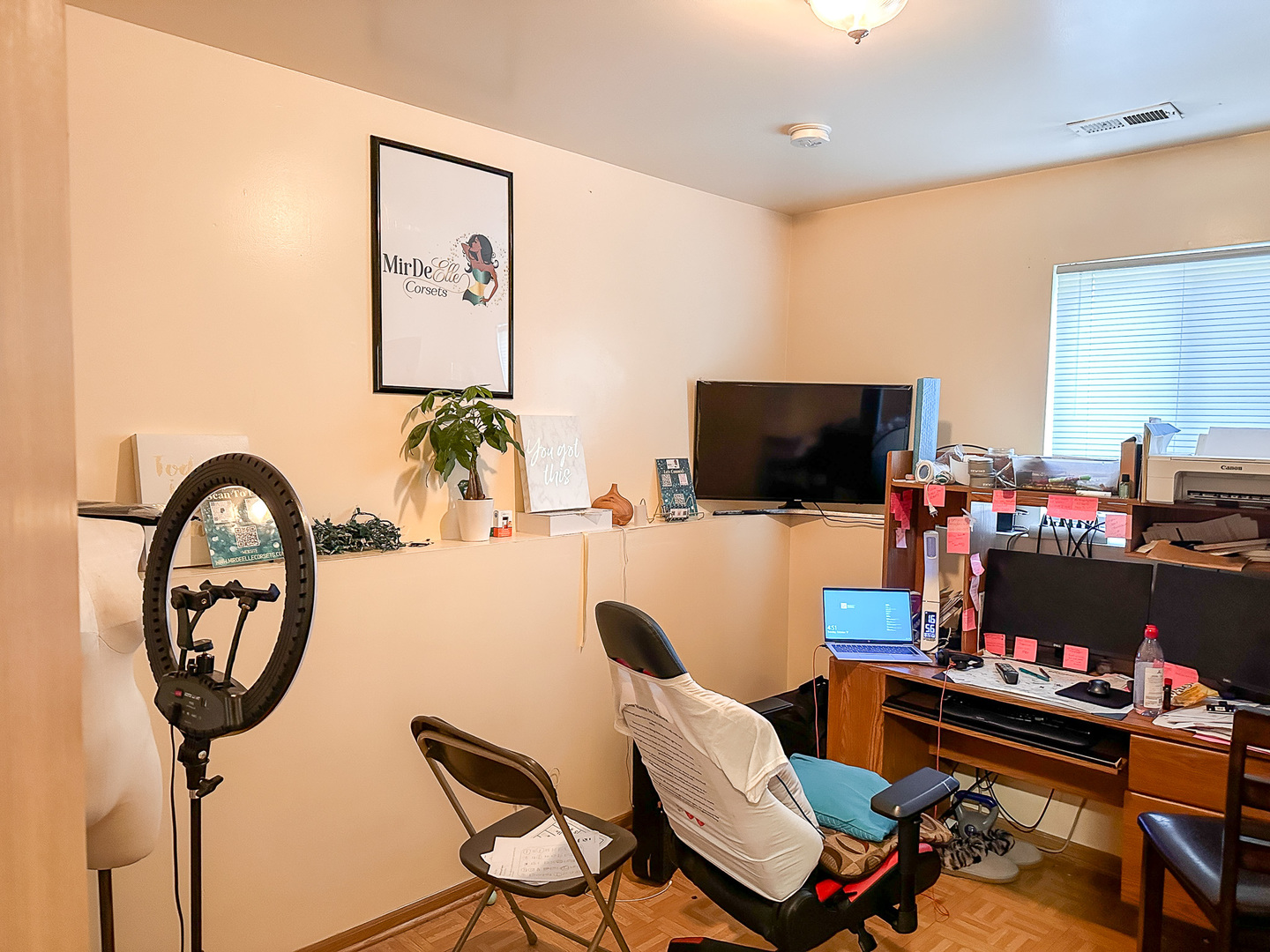 695 Moore Street Kankakee, IL 60901 - Photo 9 of 15 a living room with furniture and a flat screen tv