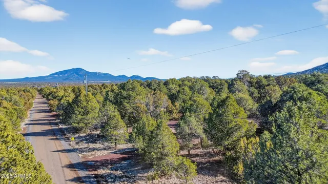 an aerial view of residential house with an outdoor space
