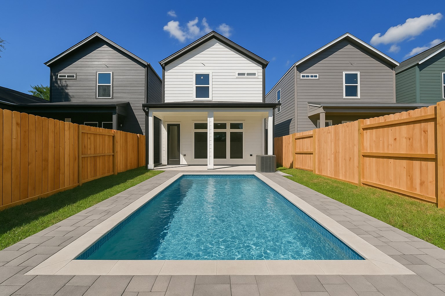 14113 Bridgeport Road Houston, TX 77047 - Photo 29 of 33 You can easily fit a pool within the back yard! Rendering of pool
