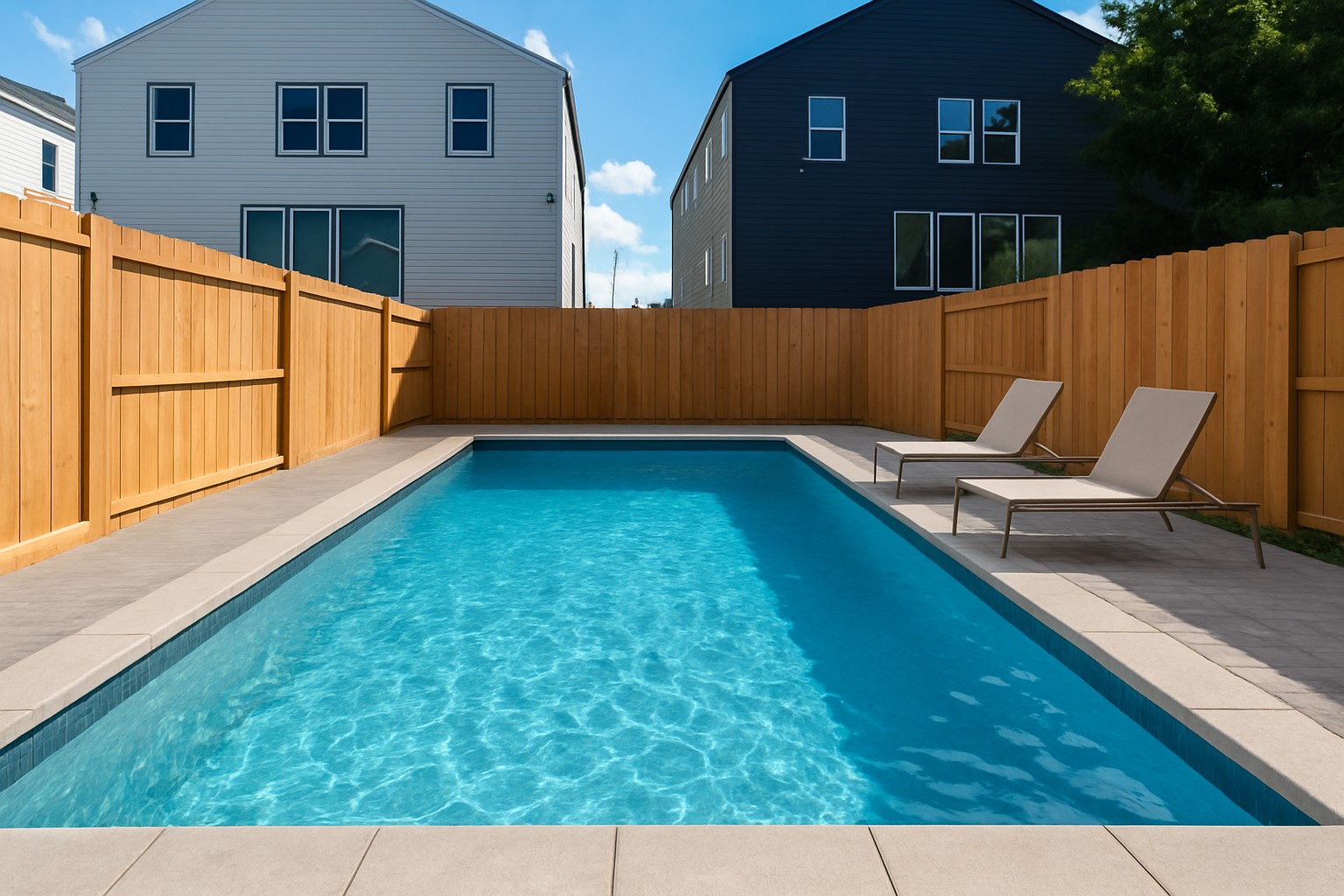 14113 Bridgeport Road Houston, TX 77047 - Photo 30 of 33 You can easily fit a pool within the back yard! Rendering of pool