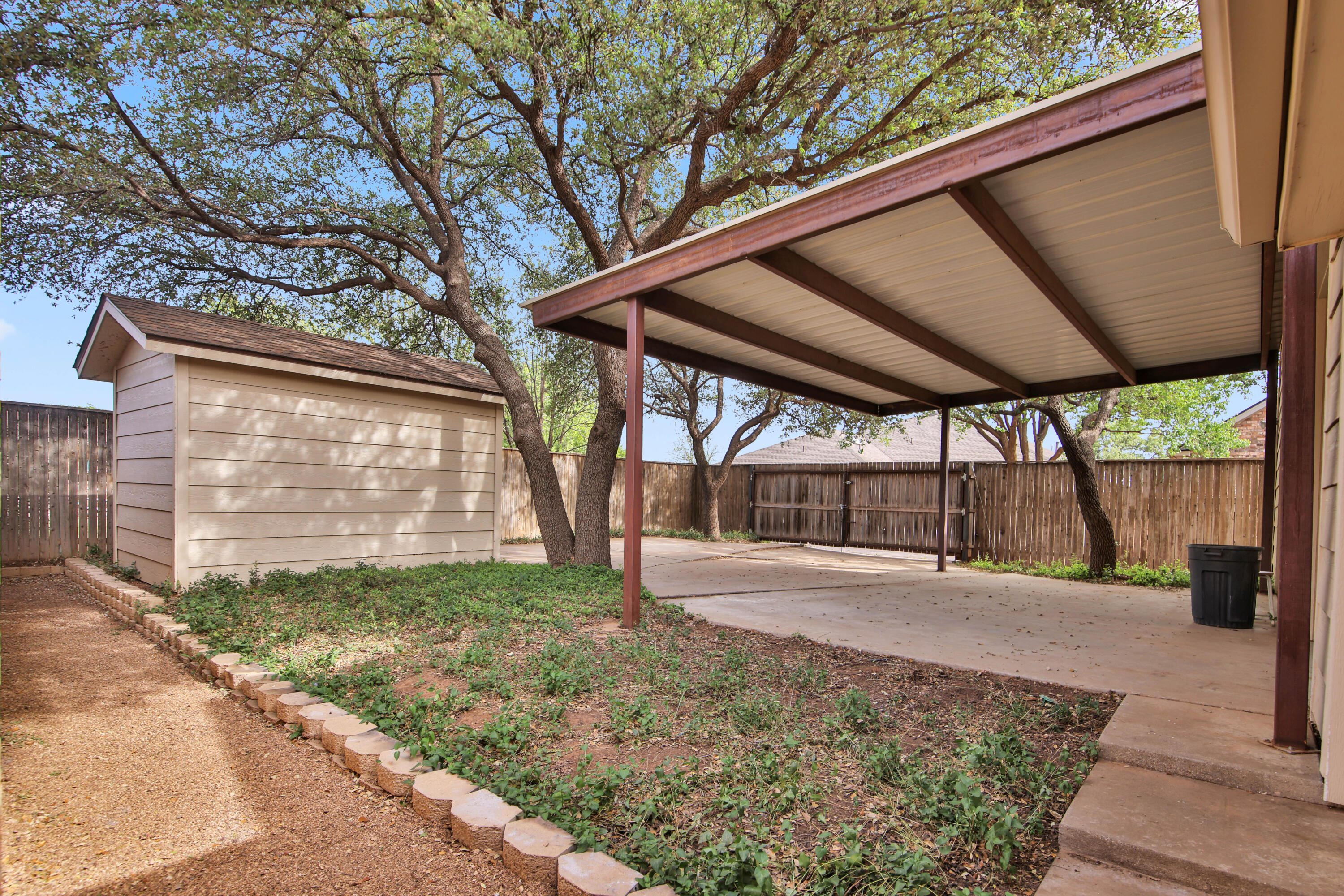 5721 80th Street Lubbock, TX 79424 - Photo 37 of 41 Carport/Extra Wide Gate