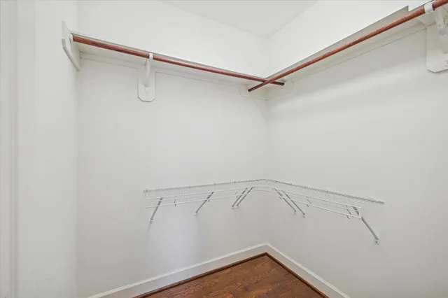 a view of a room with empty racks