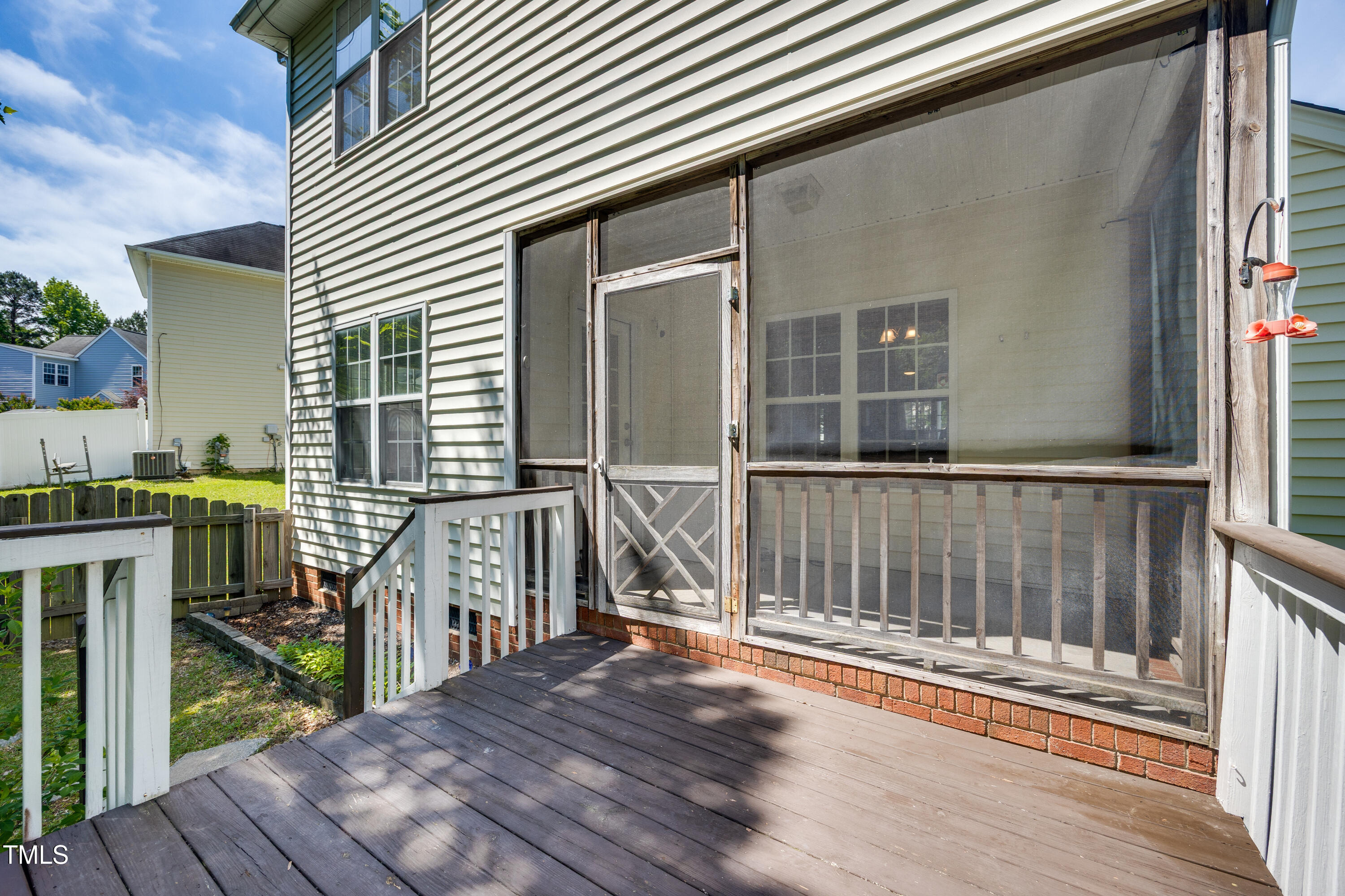 5865 Forest Point Road Raleigh, NC 27610 - Photo 31 of 37 a view of balcony with wooden floor