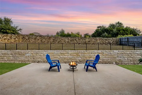 a view of a lake with outdoor space