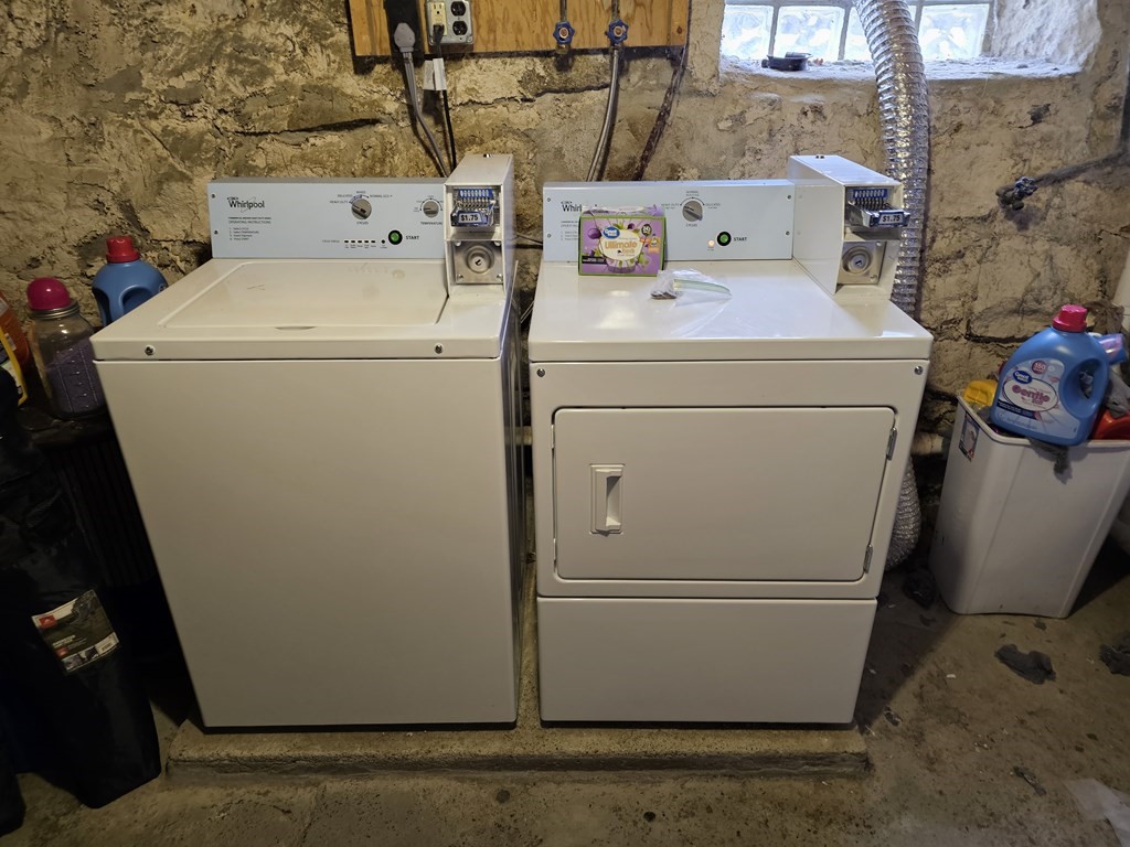 418 Anthony Street Fall River, MA 02721 - Photo 5 of 8 a utility room with dryer and washer