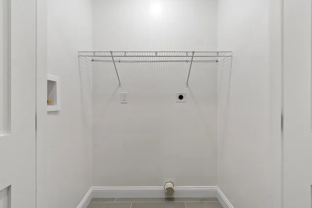 a close up view of racks on the wall