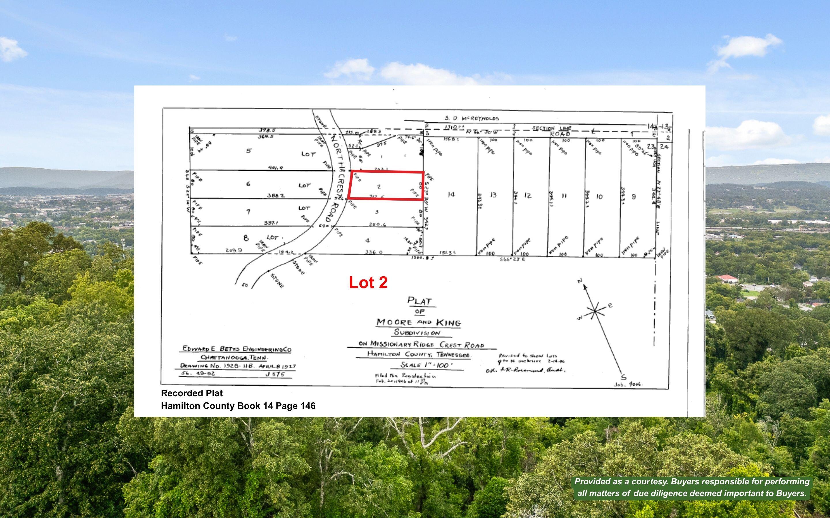 258 North Crest Road Chattanooga, TN 37404 - Photo 12 of 20 Plat Map
