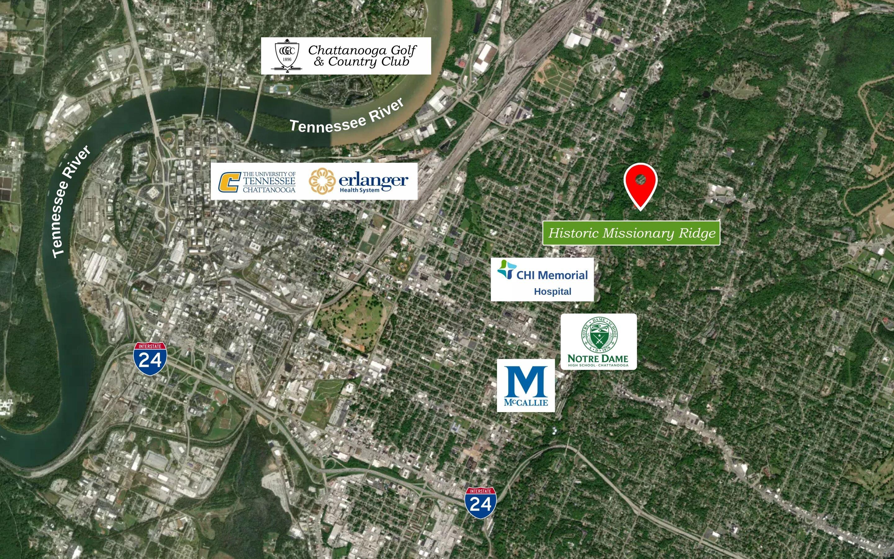 258 North Crest Road Chattanooga, TN 37404 - Photo 8 of 20 Map