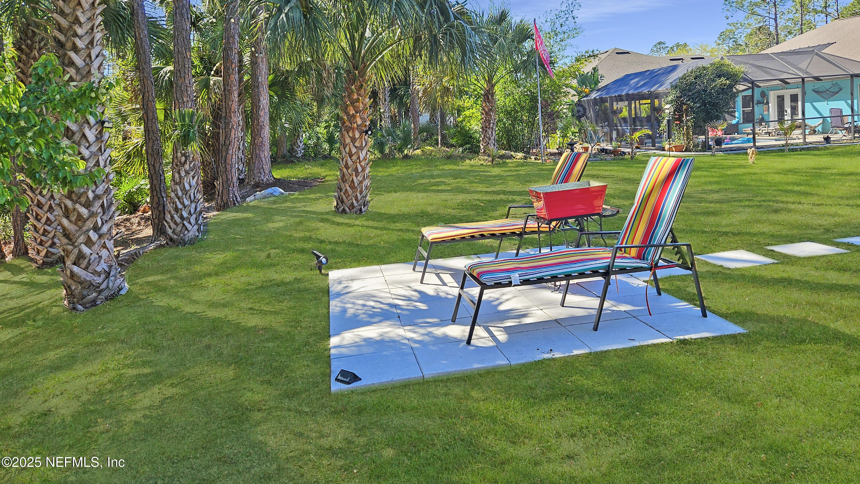 7 Smith Trail Palm Coast, FL 32164 - Photo 42 of 48 a garden view with a seating space and garden