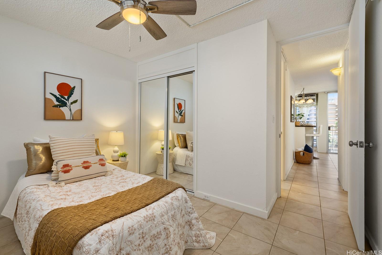 620 McCully Street, Unit 703 Honolulu, HI 96826 - Photo 11 of 25 Bedroom to the back of the unit.