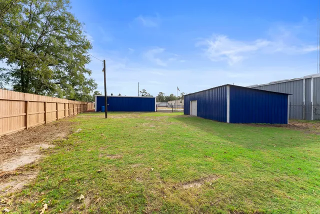 a view of a street with houses