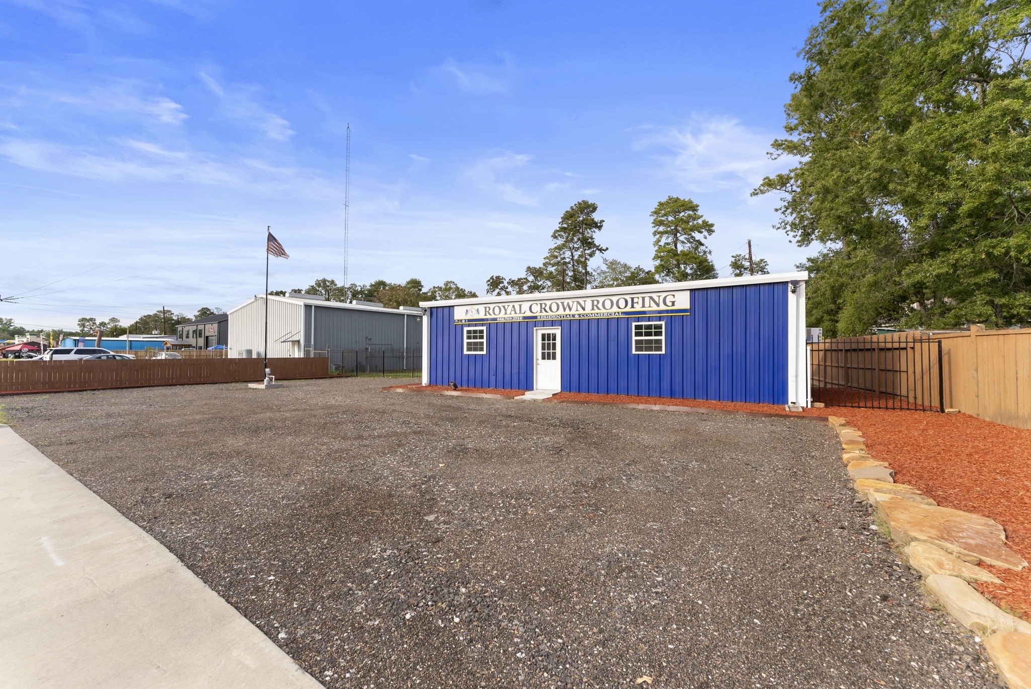 1635 Rayford Road Spring, TX 77386 - Photo 46 of 50 a view of a terrace with a wooden fence