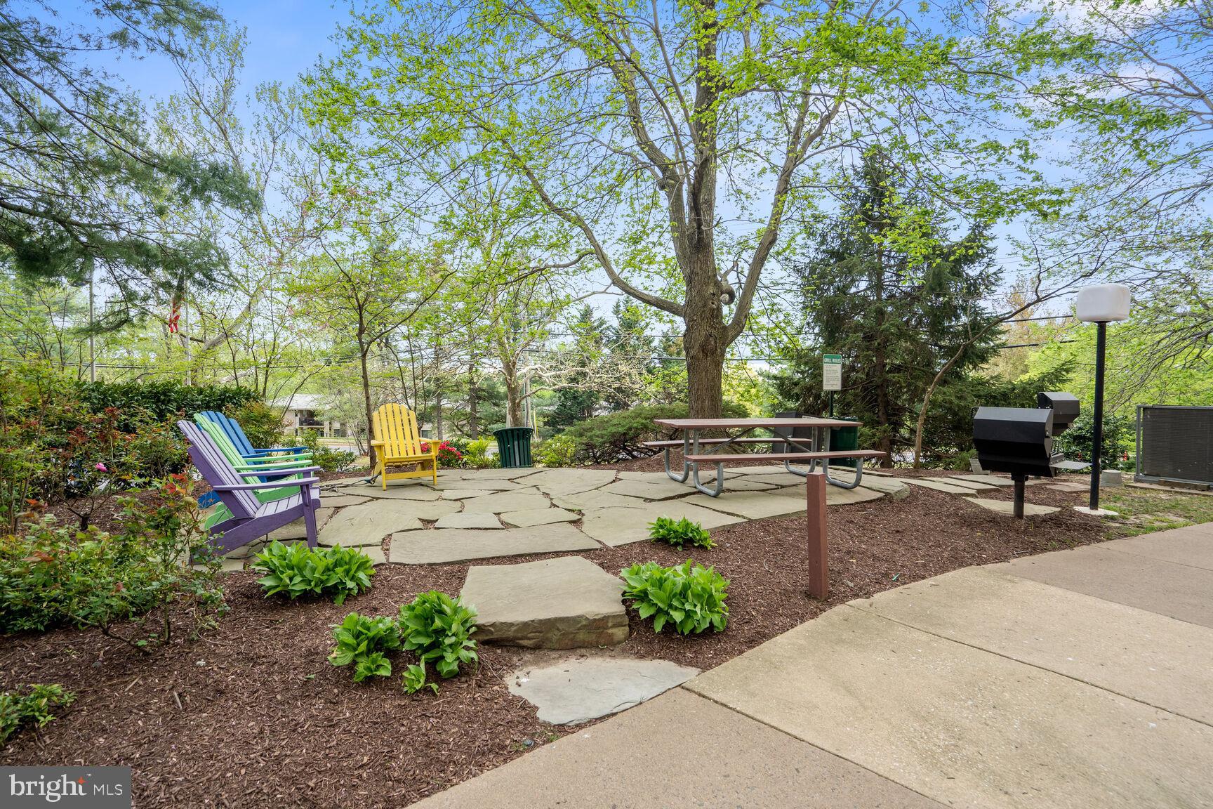 5911 Edsall Road, Unit 1209 Alexandria, VA 22304 - Photo 26 of 30 a view of a backyard with sitting area