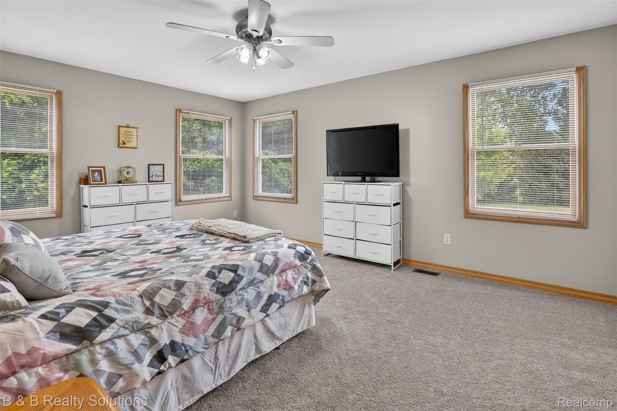 3097 East Burnside Road North Branch, MI 48461 - Photo 17 of 52 Spacious room with light gray wall paint and gray carpeting