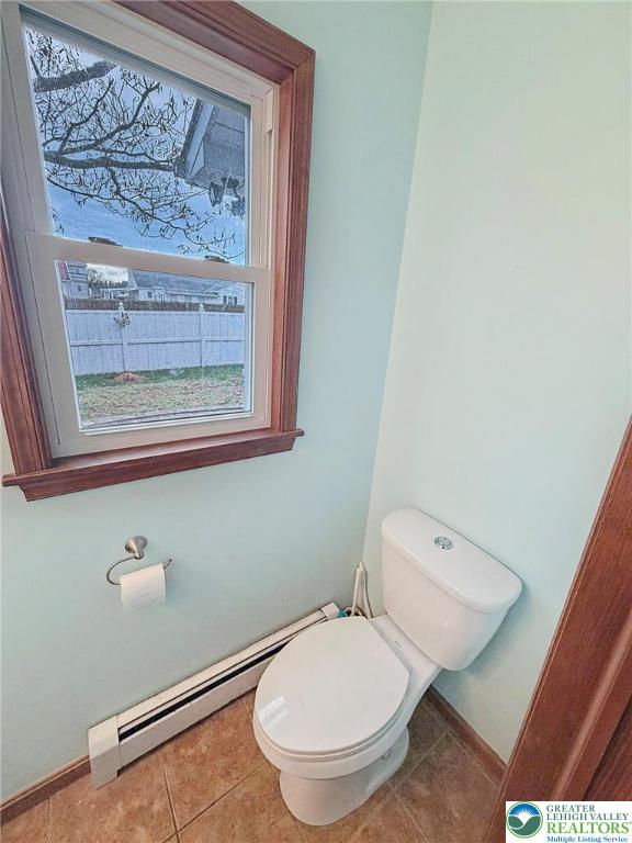 719 Hunter Street Catasauqua, PA 18032 - Photo 25 of 41 a white toilet sitting next to a window