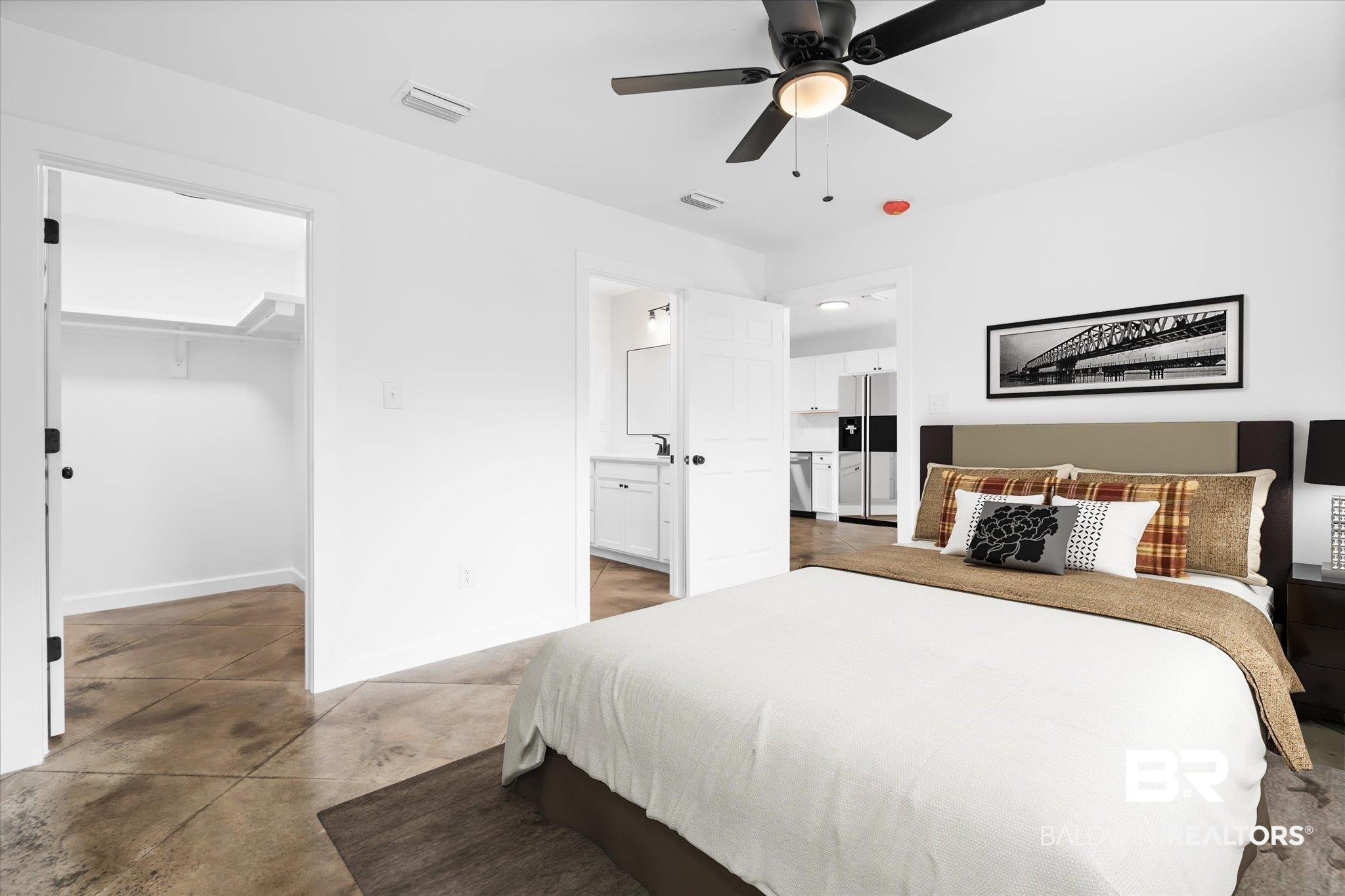 22035 7th Street Silverhill, AL 36576 - Photo 6 of 21 Primary Bedroom with walk in spacious closet (staged )