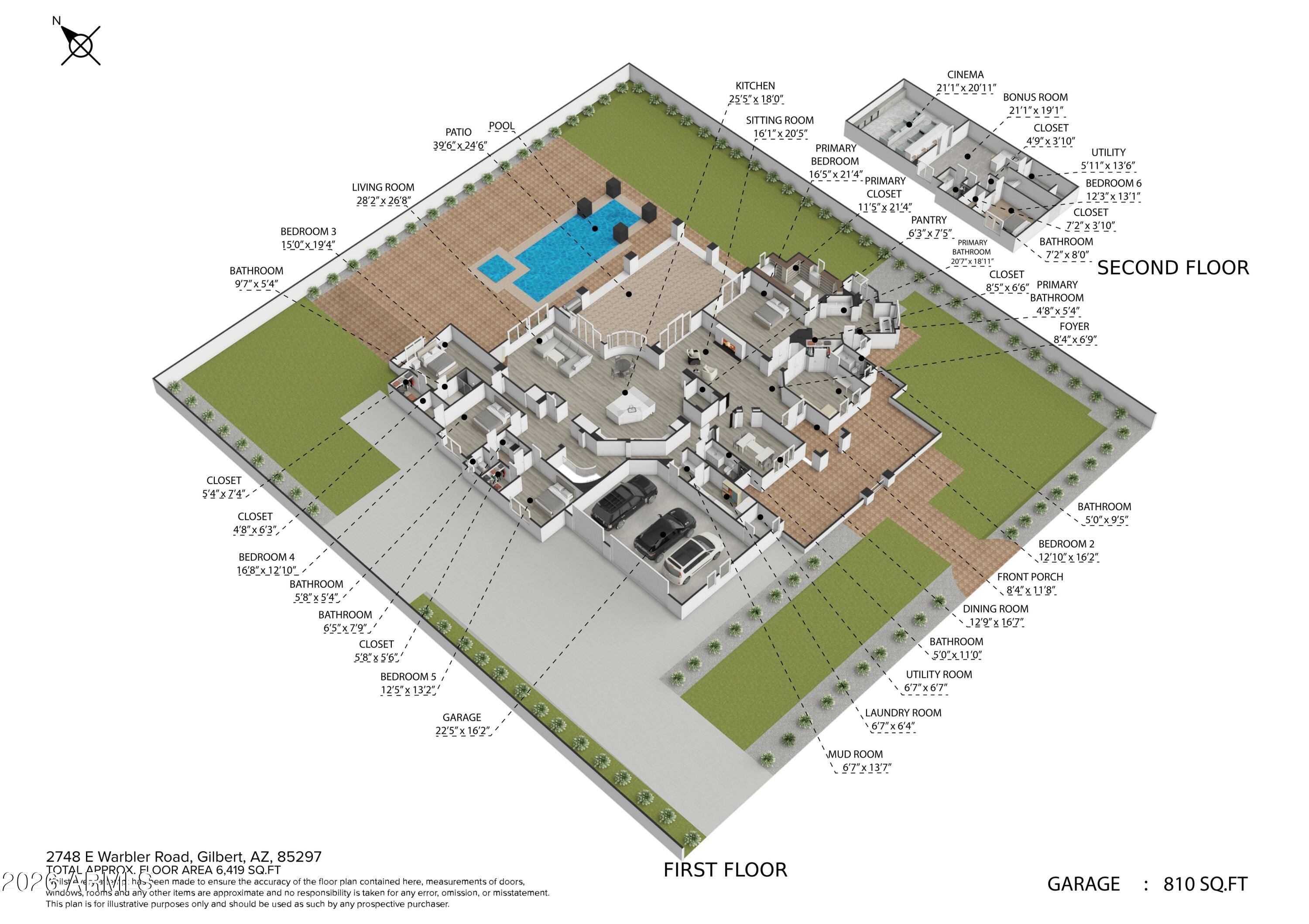 2748 East Warbler Road Gilbert, AZ 85297 - Photo 2 of 77 2748_e_warbler_road_gilbert_az_85297-3d-