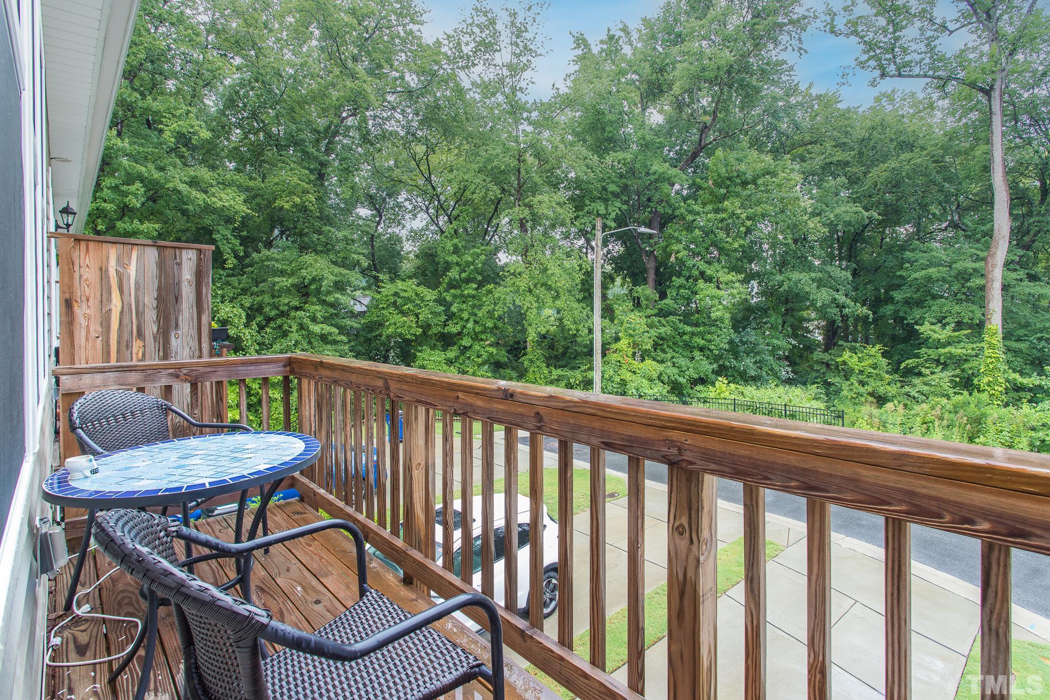 3700 Buffaloe Road Raleigh, NC 27604 - Photo 18 of 30 a view of a two chairs in the deck