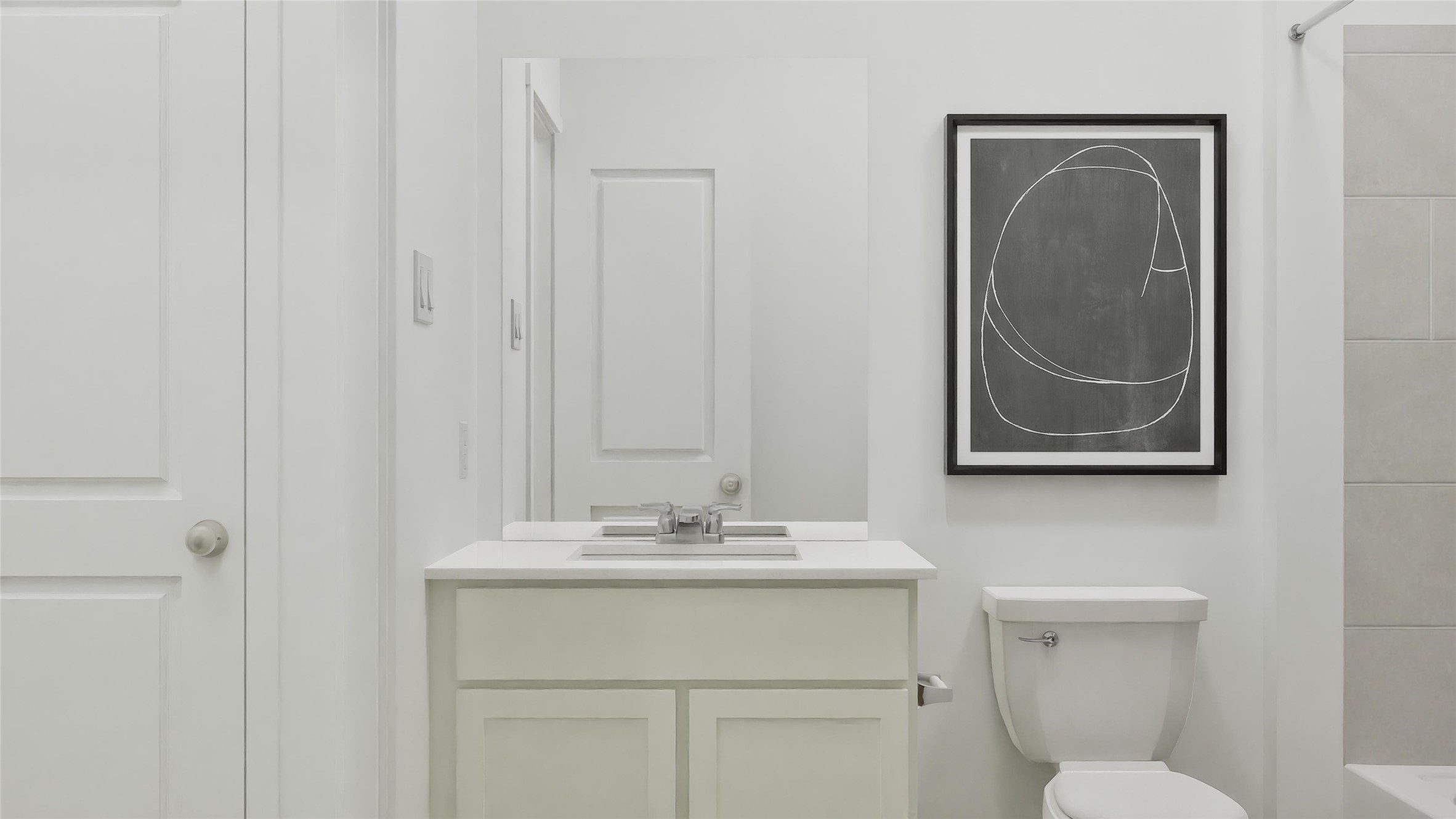 208 Stumpy Street San Marcos, TX 78666 - Photo 16 of 36 a bathroom with a sink vanity and toilet