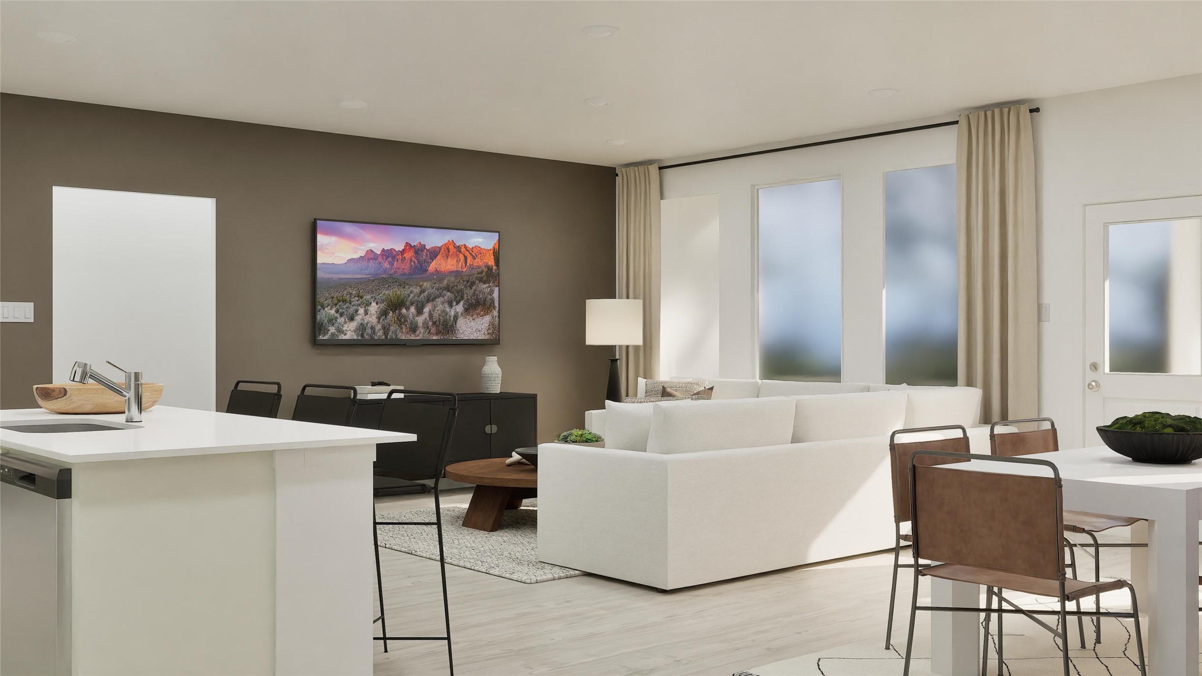 208 Stumpy Street San Marcos, TX 78666 - Photo 26 of 36 a living room with furniture and a flat screen tv