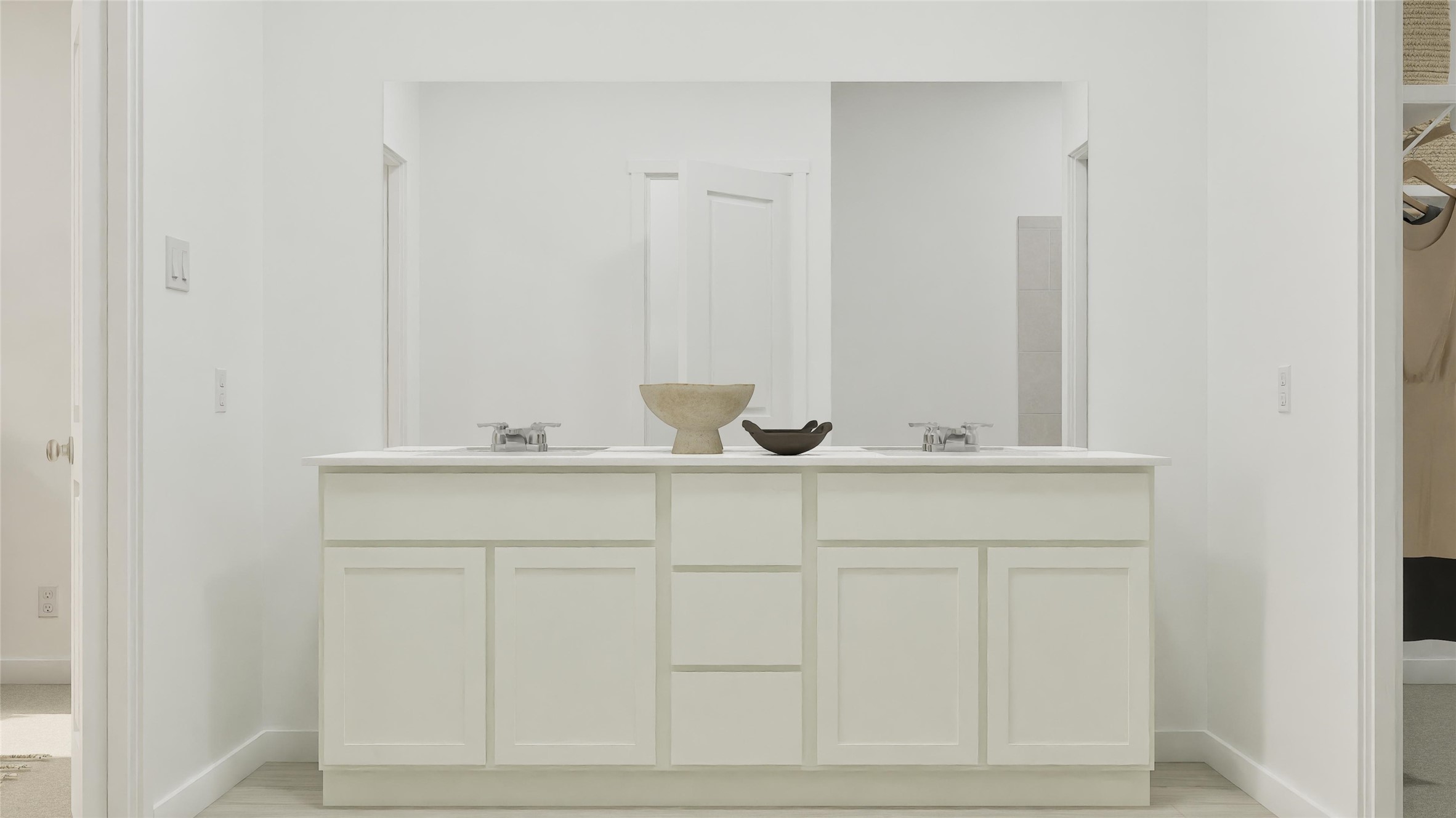 208 Stumpy Street San Marcos, TX 78666 - Photo 32 of 36 a bathroom with a sink and mirror