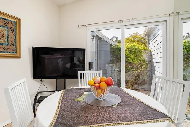 a view of a living room and window