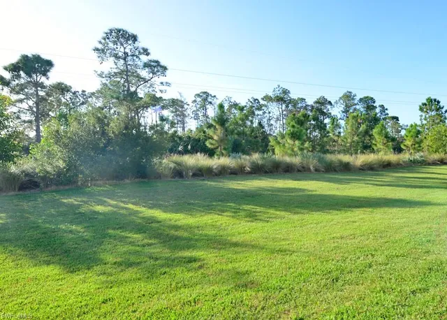a view of a garden and basketball court