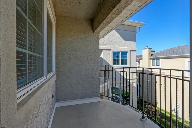 a view of a balcony