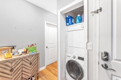 13 Pierce Street, Unit 5 Boston, MA 02136 - Photo 8 of 8 a utility room with dryer and washer