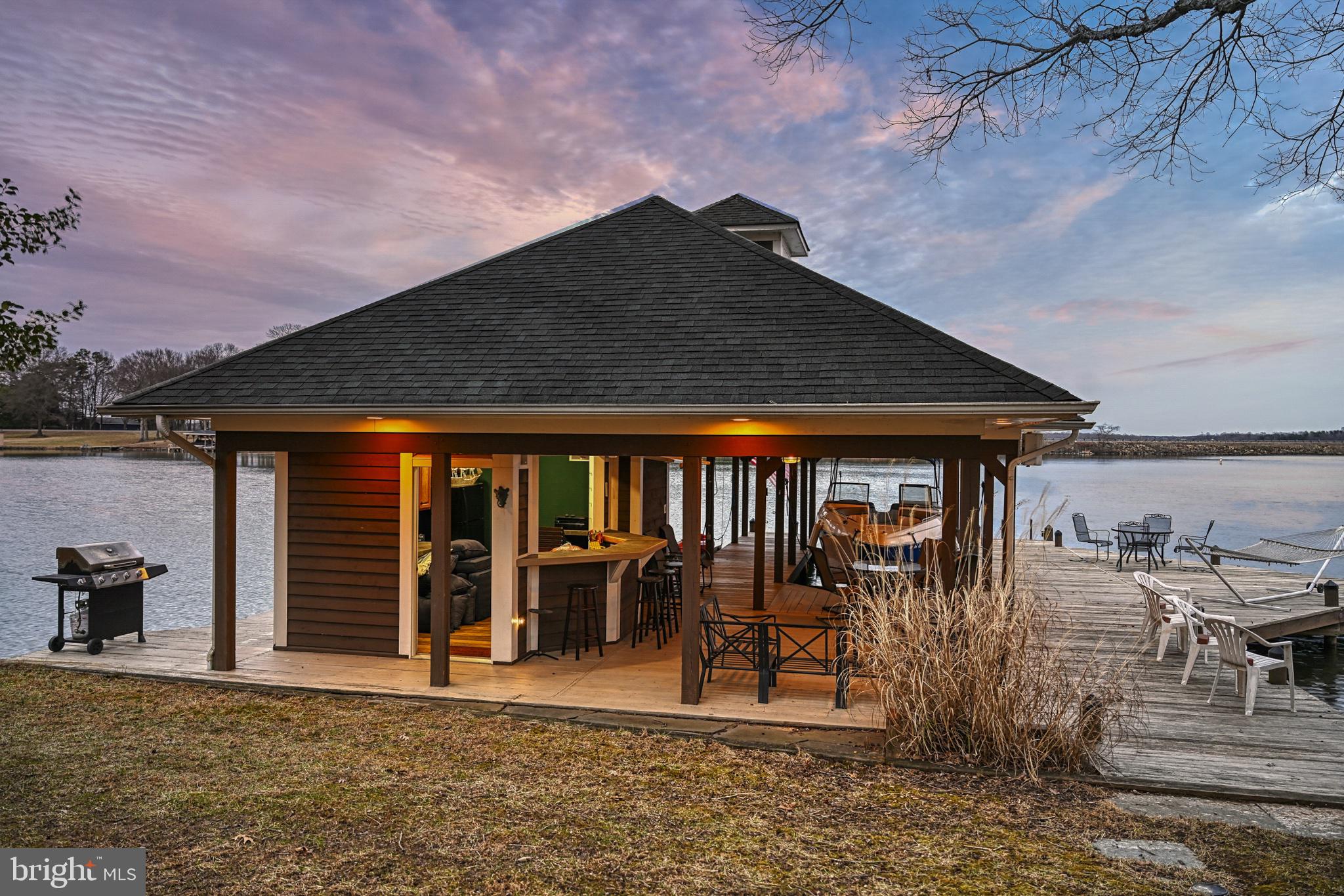175 Covenant Way Bumpass, VA 23024 - Photo 85 of 91 Lakeside retreat at sunset glow.