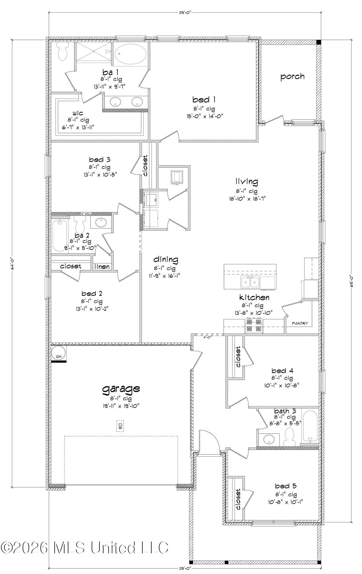 13429 Pond Ridge Way Gulfport, MS 39503 - Photo 31 of 31 LAKESIDE C FE FLOOR PLAN