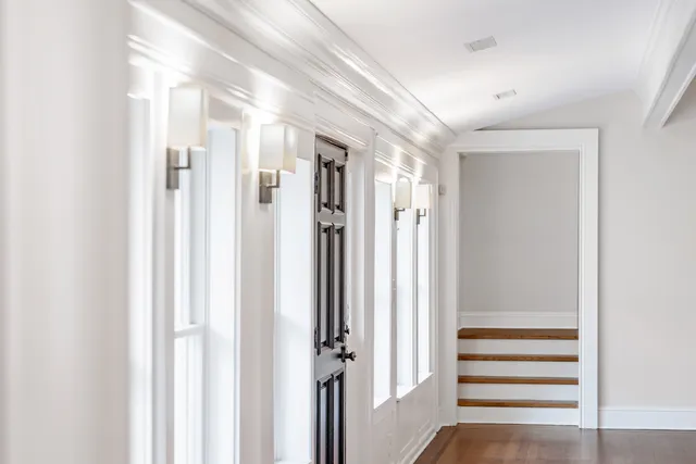 a view of a bathroom with a shower