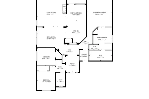 a picture of a floor plan