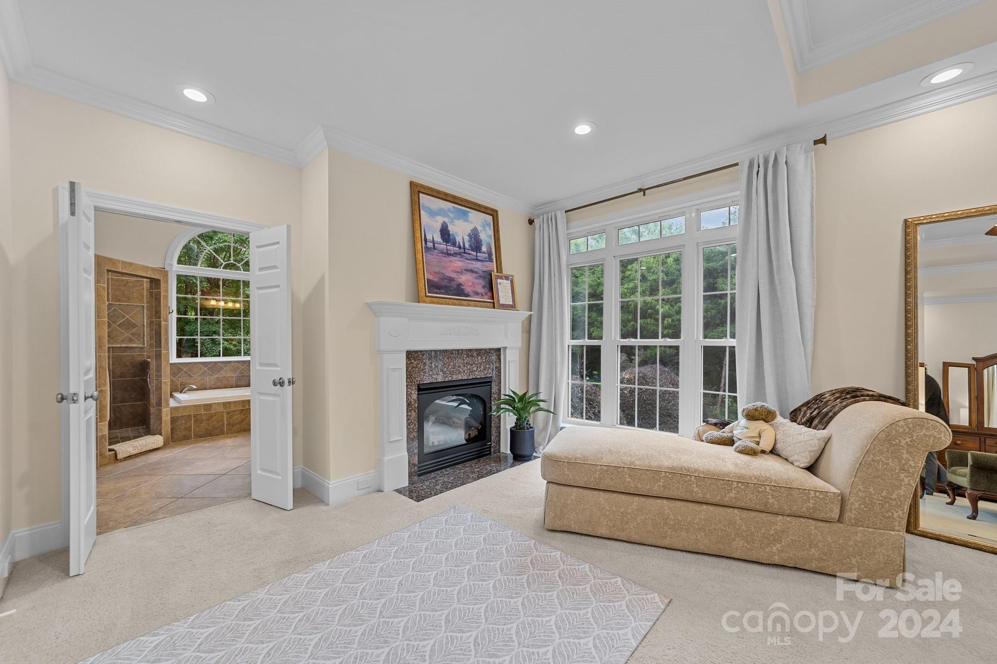 6370 Chamar Circle Kannapolis, NC 28081 - Photo 19 of 48 a living room with furniture and a fireplace