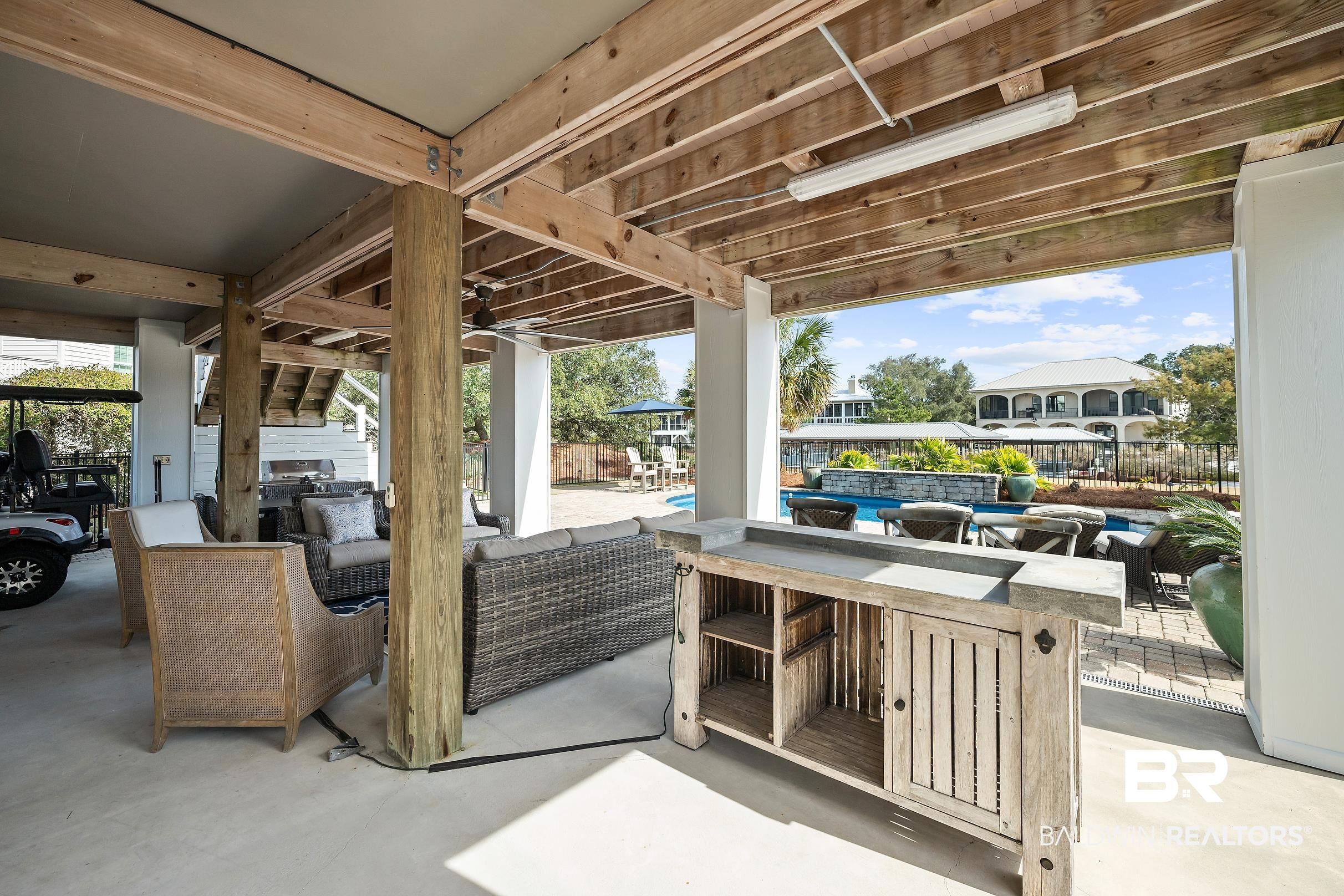 33186 Marlin Key Drive Orange Beach, AL 36561 - Photo 78 of 87 View of patio featuring outdoor furniture and a ceiling fan