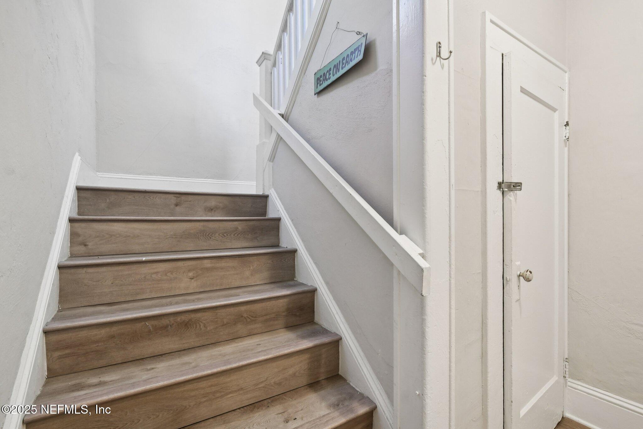 2850 College Street Jacksonville, FL 32205 - Photo 3 of 20 a view of staircase with white walls and white walls