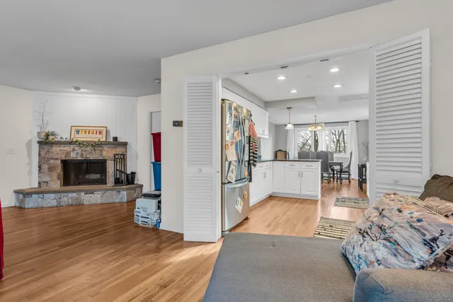 a view of a living room