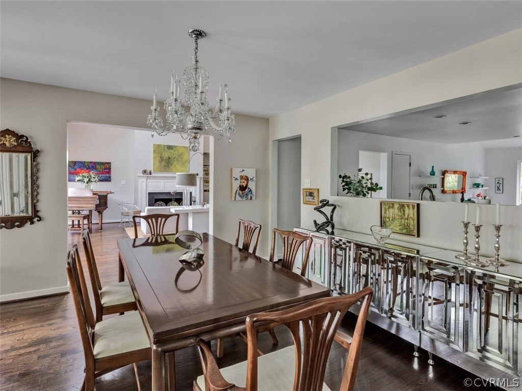 10690 Cherokee Road Midlothian, VA 23113 - Photo 15 of 49 Dining room into Living room and Kitchen