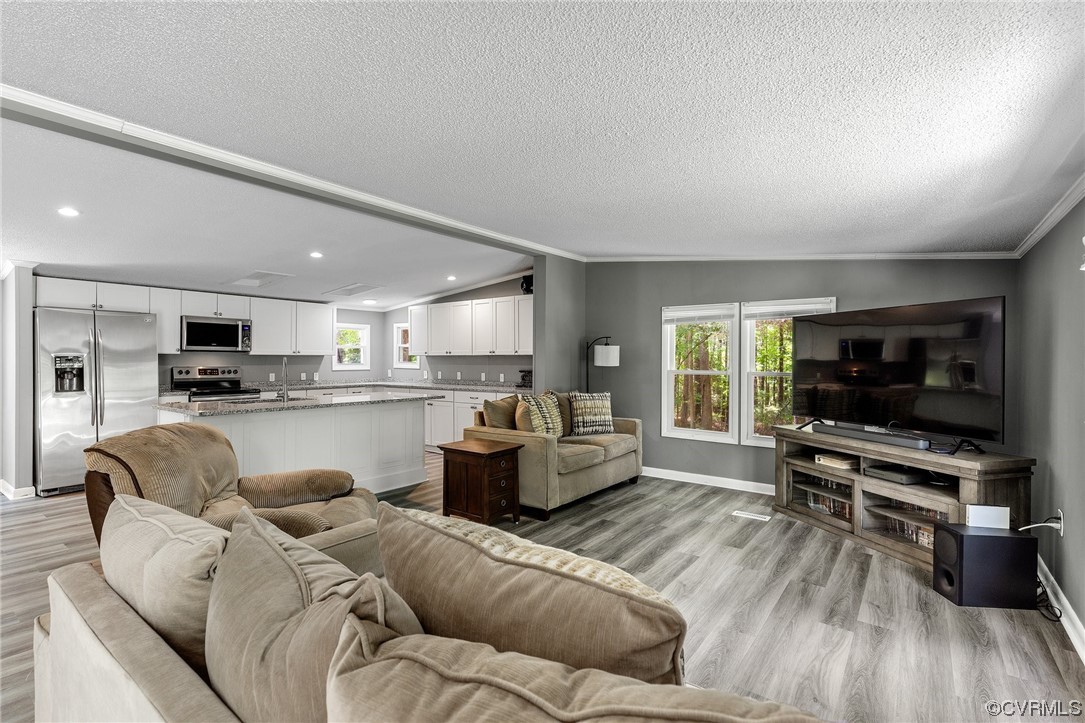 3549 Cedar Plains Road Sandy Hook, VA 23153 - Photo 6 of 26 a living room with furniture and a flat screen tv