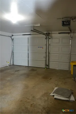 a view of a garage